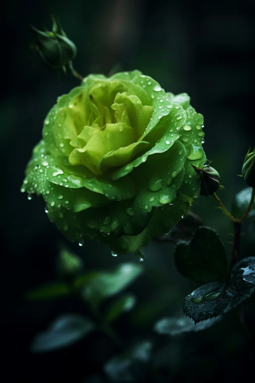 Large Green Rose