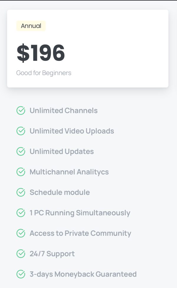 Youtube Video Uploader Annual